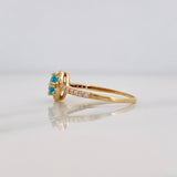 Anillo Halo Circulo 2.3g / T6 3/4 Oro Amarillo 18K