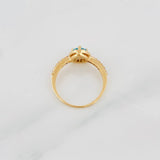 Anillo Halo Circulo 2.3g / T6 3/4 Oro Amarillo 18K
