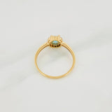 Anillo Halo Circulo 2g / T7 1/4 Oro Amarillo 18K