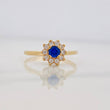 Anillo Halo Flor 2.05g / T6 1/2 Oro Amarillo 18K