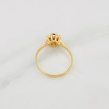 Anillo Halo Flor 2.05g / T6 1/2 Oro Amarillo 18K