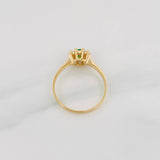 Anillo Halo Flor 2.15g / T7 Oro Amarillo 18K