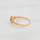 Anillo Halo Circulo 2.15g / T6 1/2 Oro Amarillo 18K