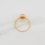 Anillo Halo Circulo 2.15g / T6 1/2 Oro Amarillo 18K