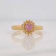 Anillo Halo Circulo 2.4g / T6 Oro Amarillo 18K