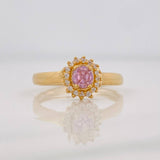 Anillo Halo Circulo 2.4g / T6 Oro Amarillo 18K