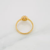 Anillo Halo Circulo 2.4g / T6 Oro Amarillo 18K