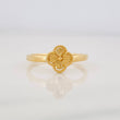 Anillo Flor Diamantada 0.9g / T6 Oro Amarillo 18K