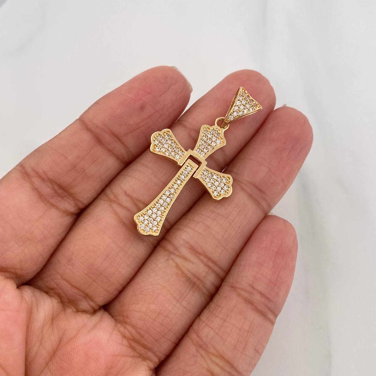 Dije Cruz Articulada 3.55g / 4cm Oro Amarillo 18K
