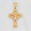 Dije Cruz Cristo 7.35g / 4.5cm Tres Oros 18K