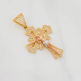 Dije Cruz Cristo 7.35g / 4.5cm Tres Oros 18K
