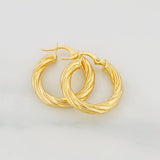 Candongas Mary 2.7g / 2cm Oro Amarillo 18K
