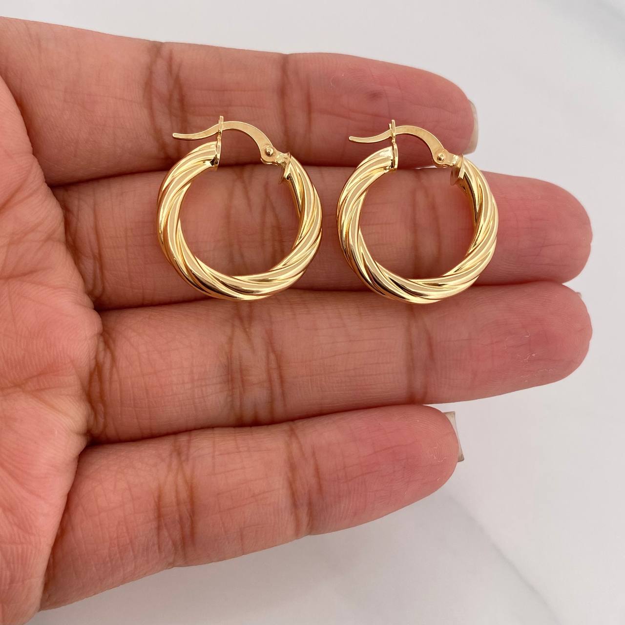 Candongas Mary 2.7g / 2.3cm Oro Amarillo 18K