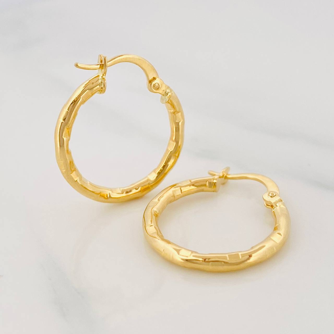 Candongas Lucero 1.45g / 2.1cm Oro Amarillo 18K