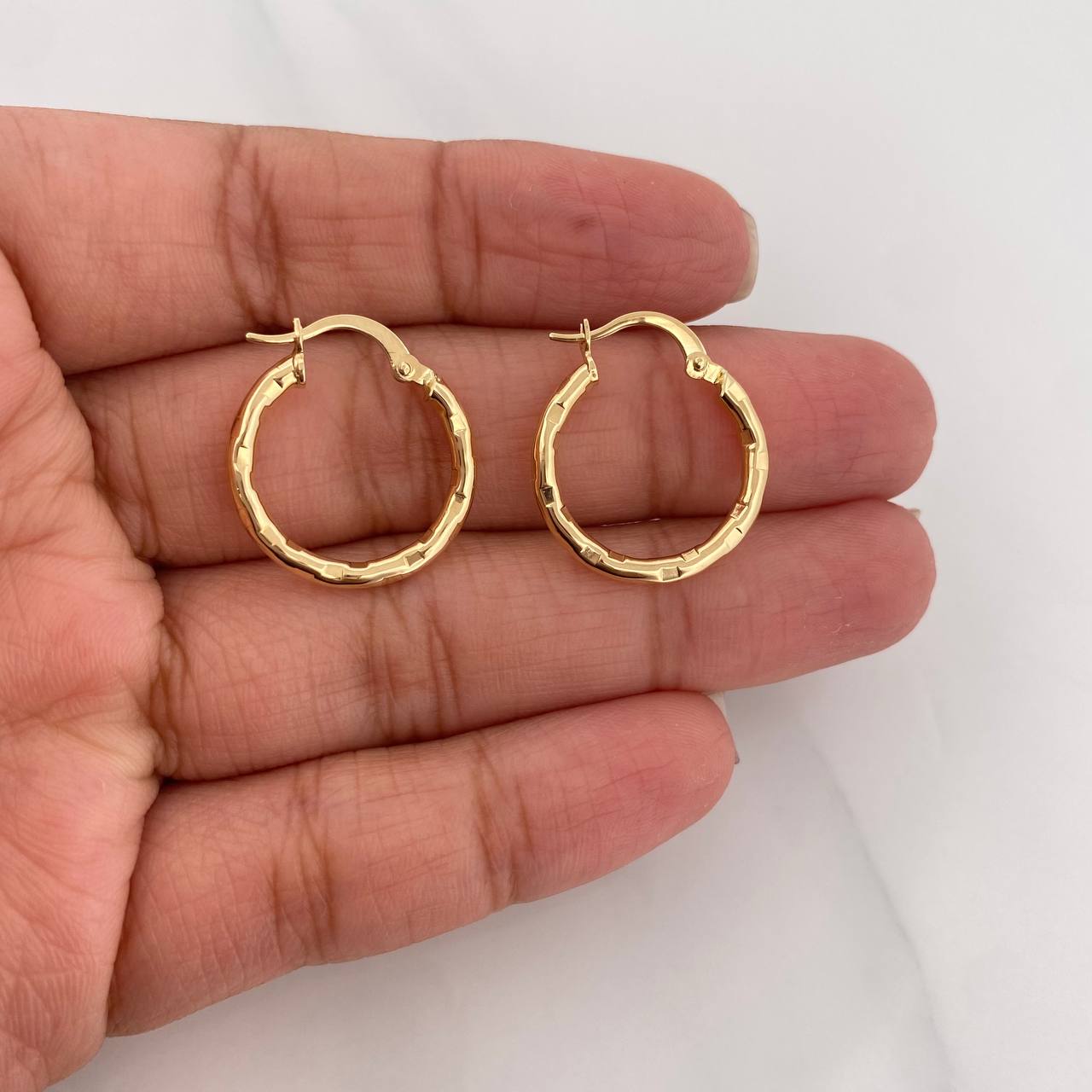 Candongas Lucero 1.45g / 2.1cm Oro Amarillo 18K