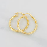 Candongas Carlota 1.6g / 2.5cm Oro Amarillo 18K
