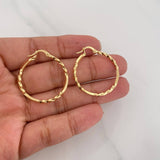 Candongas Megan 1.65g / 3.2cm Oro Amarillo 18K