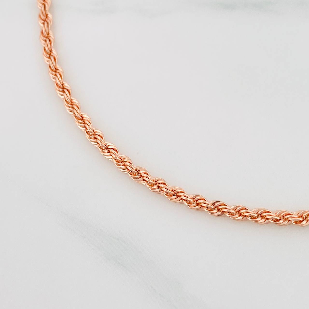 Pulso Lazo 1.55g / 19cm / 2.1mm Oro Rosa 18K