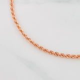 Pulso Lazo 1.55g / 19cm / 2.1mm Oro Rosa 18K