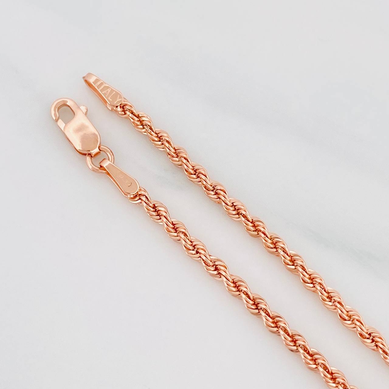 Pulso Lazo 1.55g / 19cm / 2.1mm Oro Rosa 18K