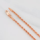 Pulso Lazo 1.55g / 19cm / 2.1mm Oro Rosa 18K