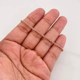 Pulso Lazo 1.55g / 19cm / 2.1mm Oro Rosa 18K