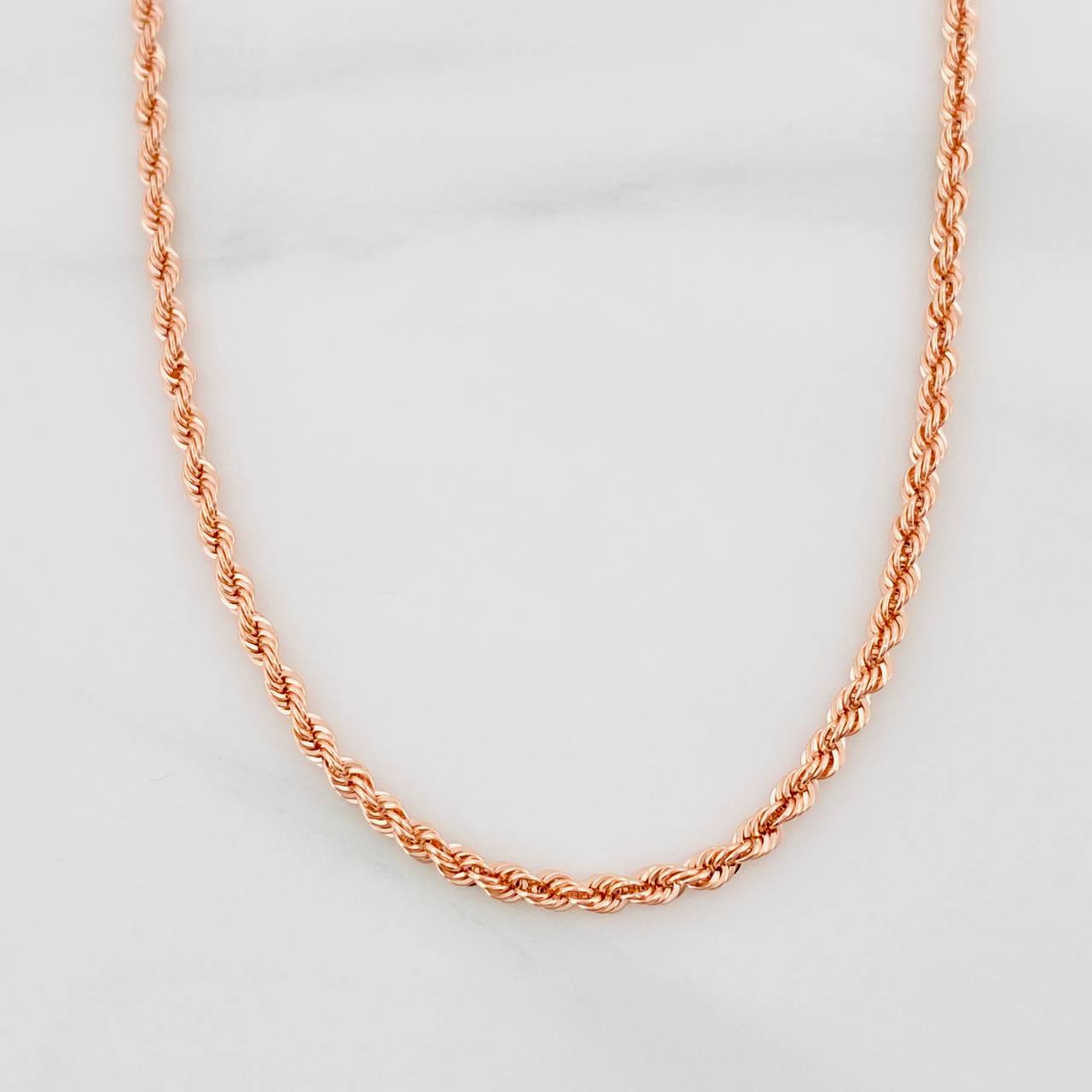 Cadena Lazo 3.75g / 60cm / 1.7mm Oro Rosa 18K