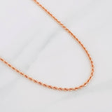 Cadena Lazo 3.75g / 60cm / 1.7mm Oro Rosa 18K