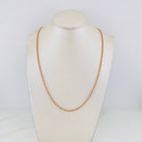 Cadena Lazo 3.8g / 60cm / 1.7mm Oro Rosa 18K