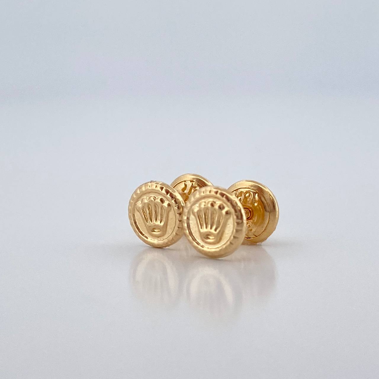 Topos Medalla Corona 0.65gr / 6.05mm Oro Amarillo 18K %