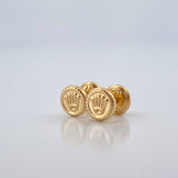 Topos Medalla Corona 0.6gr / 6.05mm Oro Amarillo 18K %