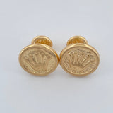 Topos Medalla Corona 1.1gr / 10mm Oro Amarillo 18K %