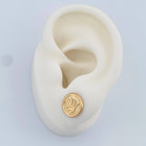 Topos Medalla Corona 1.1gr / 10mm Oro Amarillo 18K %