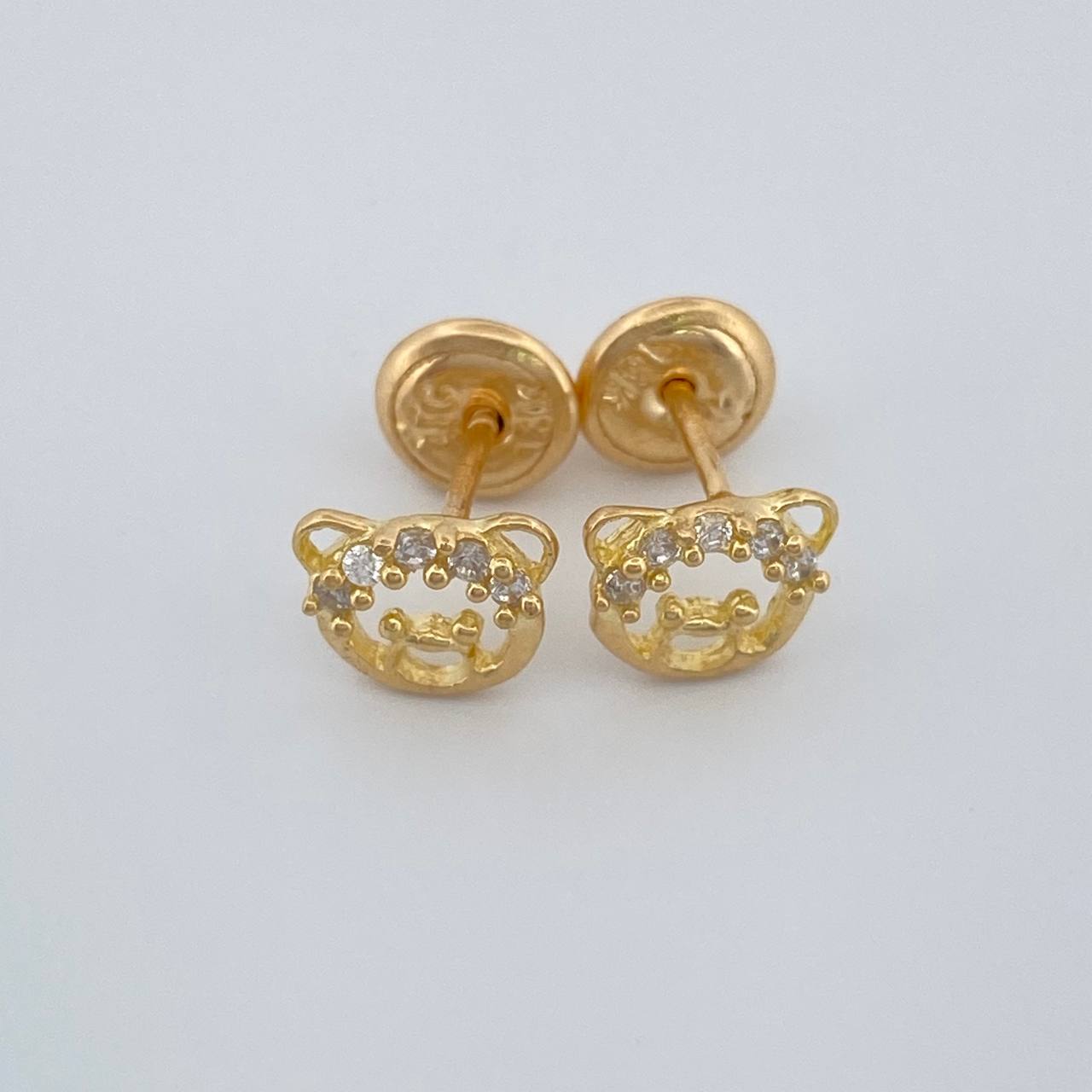 Topos Rostro Oso 0.85gr / 5.85mm Oro Amarillo 18K %