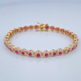 Pulso Tennis 7.75 g / 17.6 cm / 4.2 mm Oro Amarillo 18K