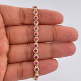 Pulso Tennis 8.45gr / 16.8cm / 4.26mm Oro Amarillo 18K %