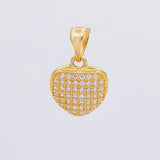 Dije Corazón Tupido 1.4g / 1.7cm Oro Amarillo 18K