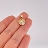 Dije Corazón Tupido 1.4g / 1.7cm Oro Amarillo 18K