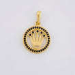 Dije Circulo Corona 2g / 2.4cm Oro Amarillo 18K