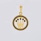 Dije Circulo Corona 2g / 2.4cm Oro Amarillo 18K