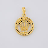 Dije Circulo Corona 2g / 2.4cm Oro Amarillo 18K