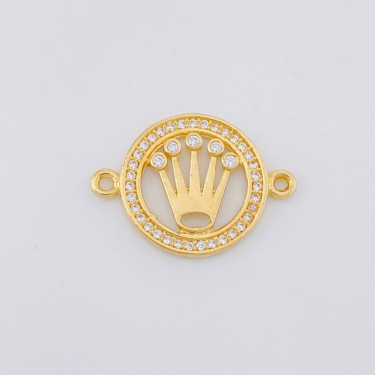 Herraje Circulo Corona 2.05g / 2.2cm Oro Amarillo 18K