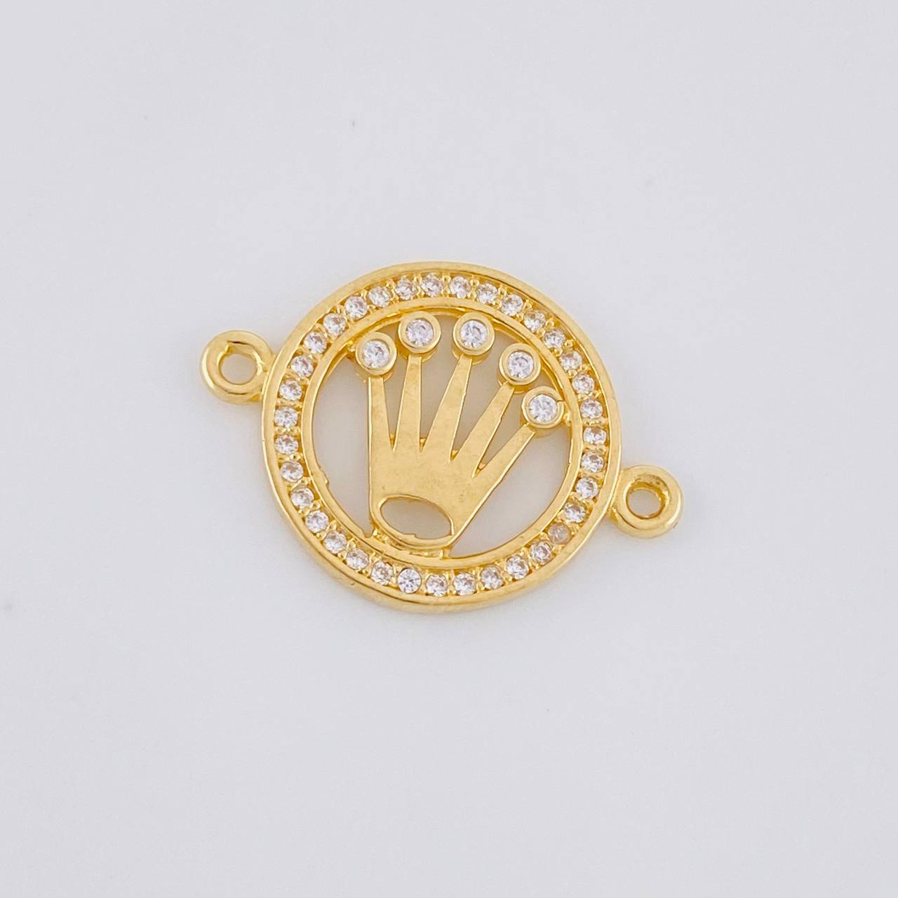 Herraje Circulo Corona 2.05g / 2.2cm Oro Amarillo 18K