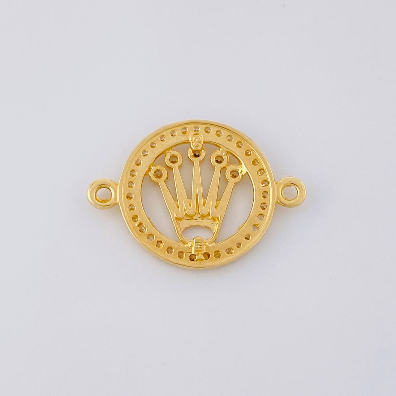 Herraje Circulo Corona 2.05g / 2.2cm Oro Amarillo 18K