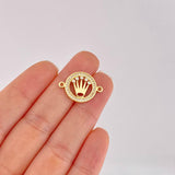 Herraje Circulo Corona 2.05g / 2.2cm Oro Amarillo 18K