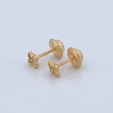 Topos Mini Trebol 0.6gr / 3.8mm Oro Amarillo 18K %