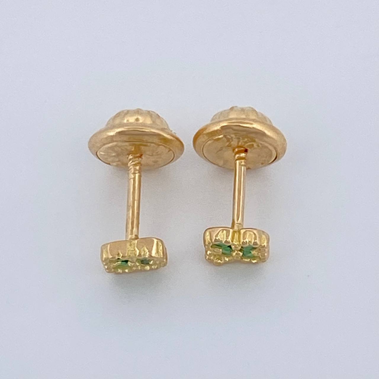 Topos Mini Trebol 0.65gr / 3.8mm Oro Amarillo 18K %