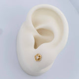 Topos Flor 0.8gr / 5.8mm Oro Amarillo 18K %