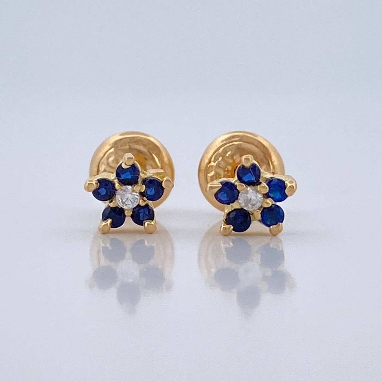 Topos Flor 0.8gr / 5.38mm Oro Amarillo 18K %