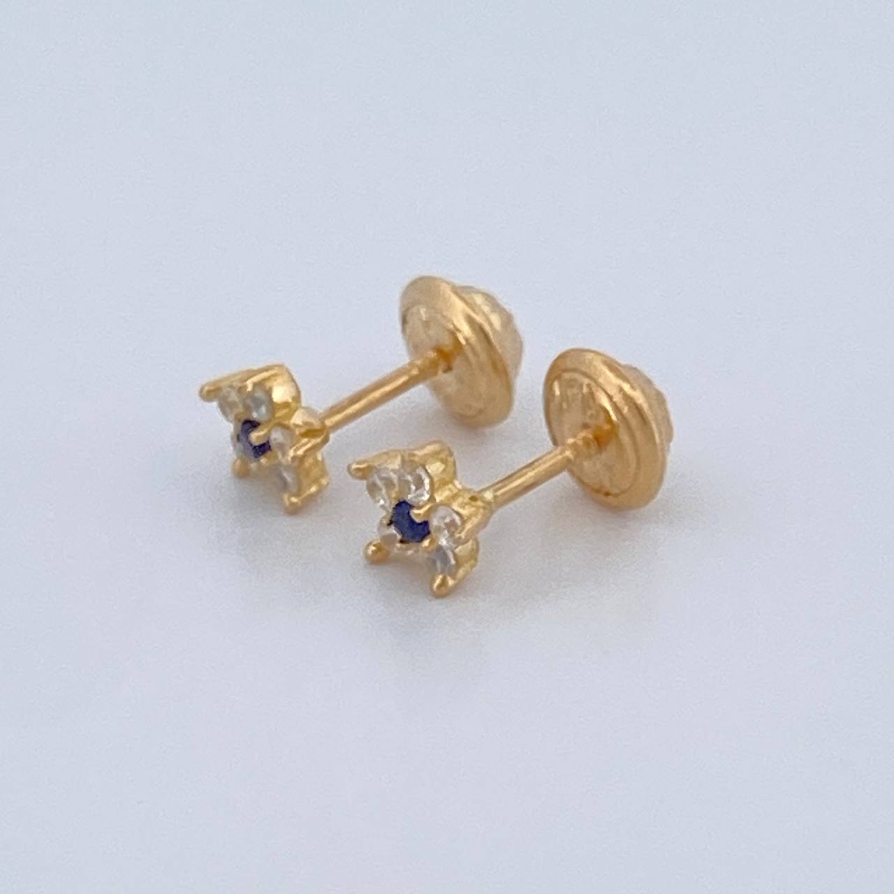 Topos Flor 0.85gr / 5.38mm Oro Amarillo 18K %